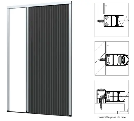 Porte plissée