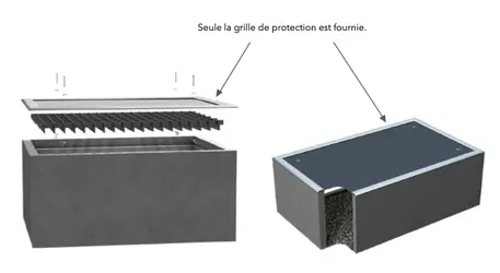 Grille de protection pour saut-de-loup 